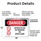 Signmission Oxygen In Use No Smoking Or Open Flame Danger Sign, Plastic, 18in W x 12in L, 2PK OS-2PACK-DS-P-1218-L-1514 - alternate 4